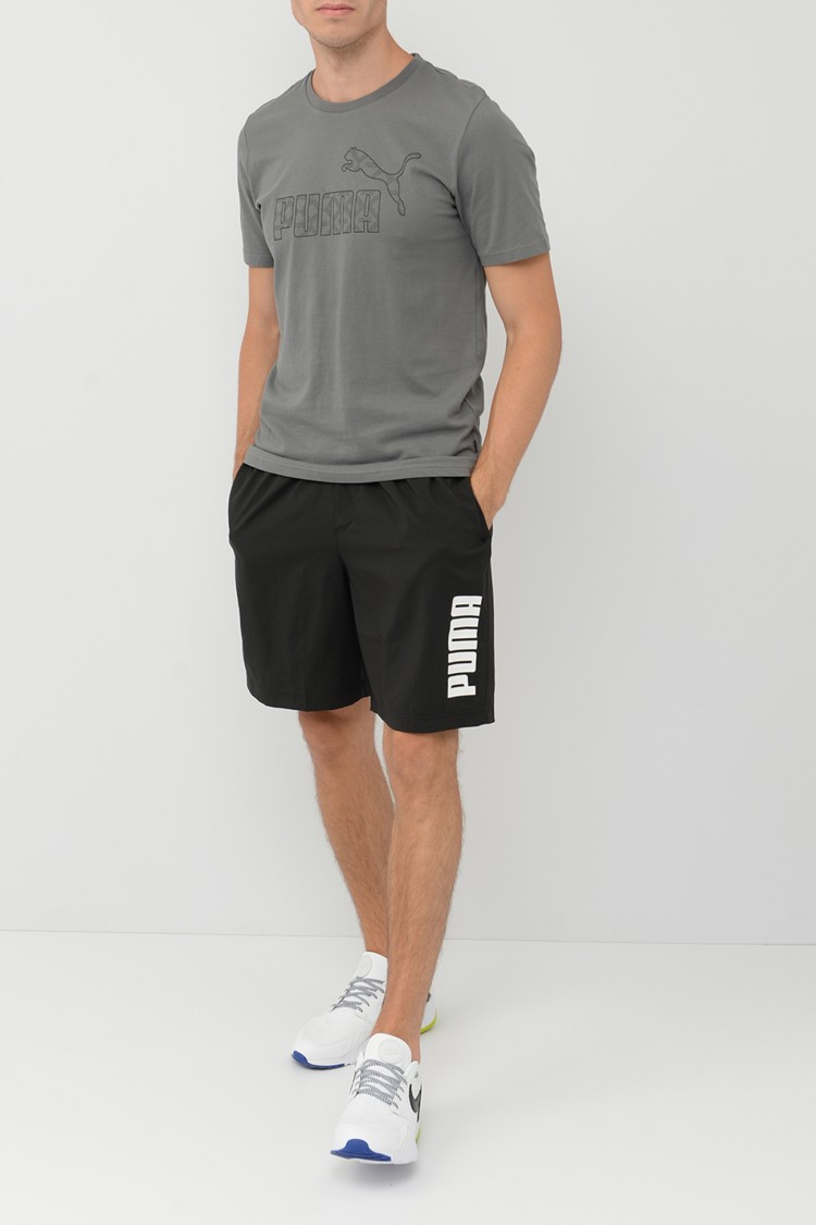 Шорты мужские Puma Ess Puma Woven Shorts 8' черные 57605601 изображение 4