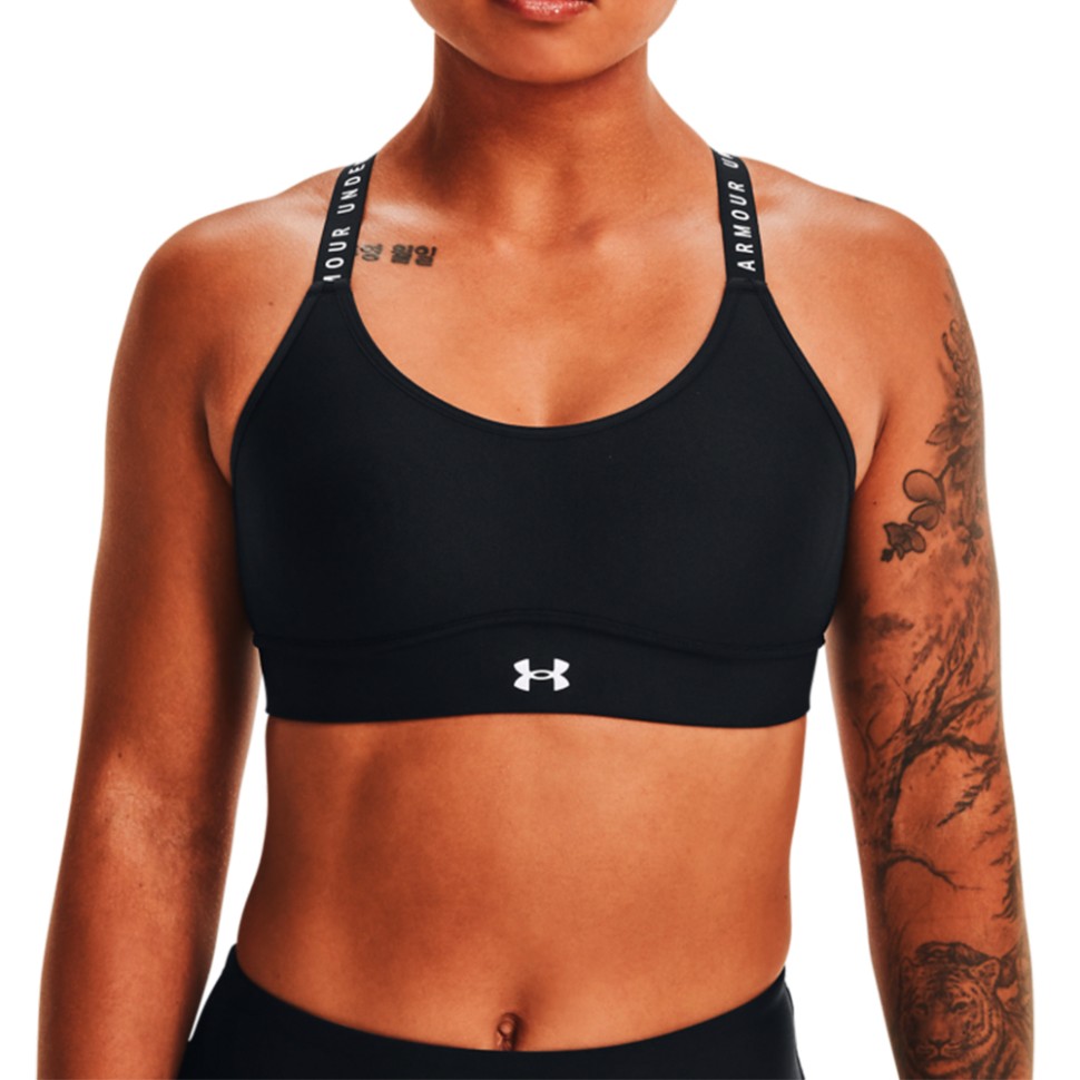 Бра жіноче Under Armour UA Infinity Mid Covered чорне 1363353-001 — фото 1