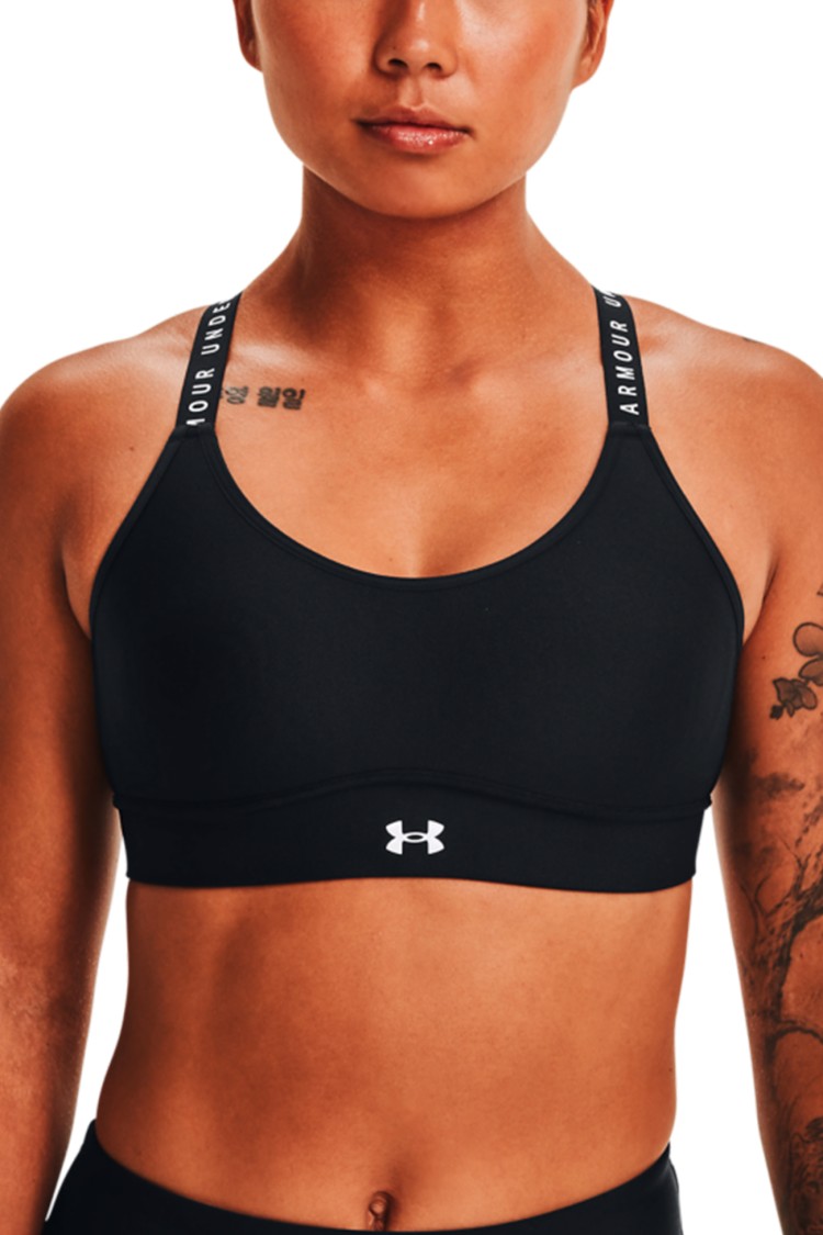Бра женское Under Armour UA Infinity Mid Covered черное 1363353-001 изображение 2