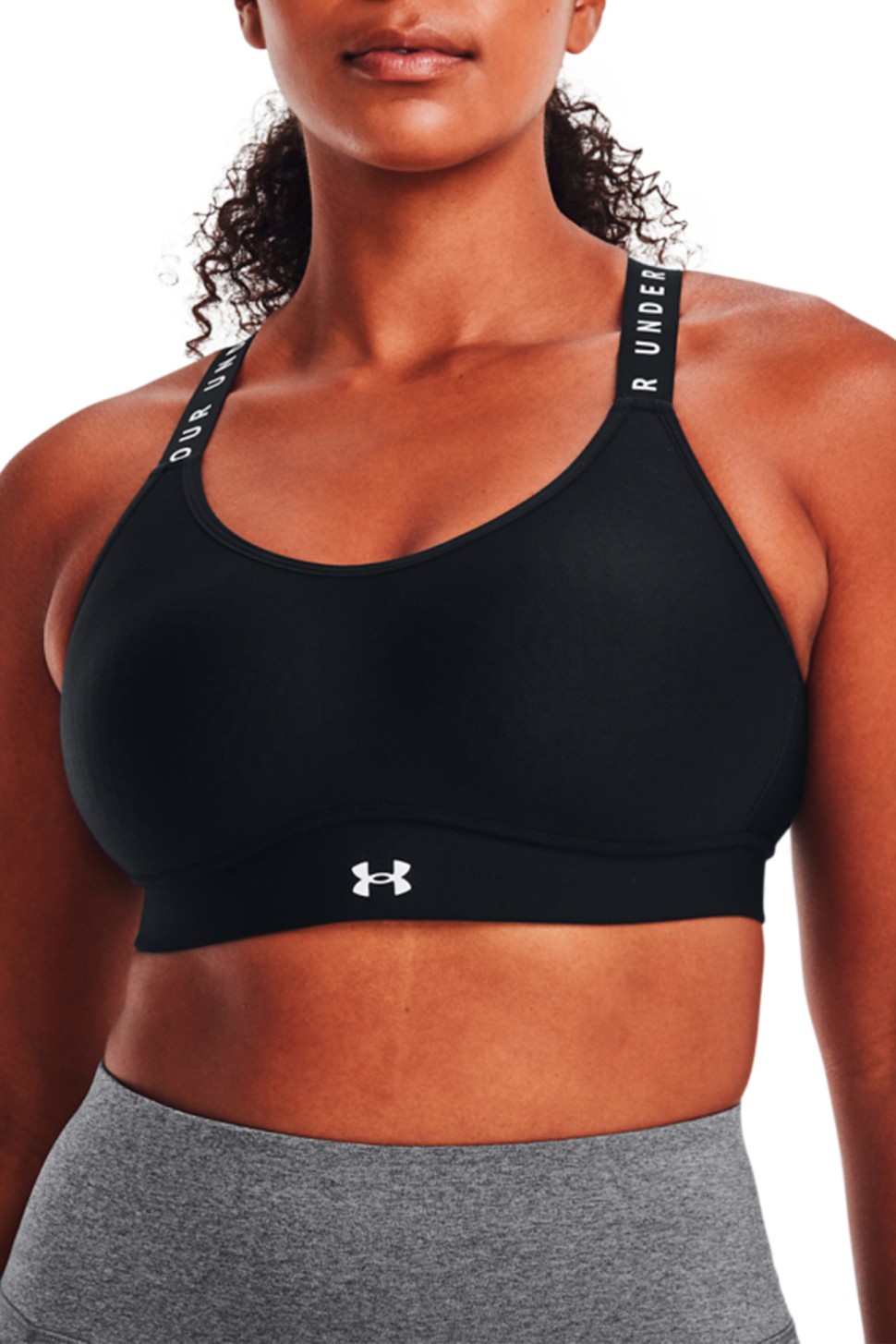 Бра жіноче Under Armour UA Infinity Mid Covered чорне 1363353-001 — фото 4