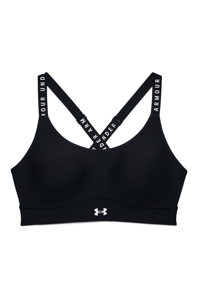 Бра женское Under Armour UA Infinity Mid Covered черное 1363353-001 изображение 6