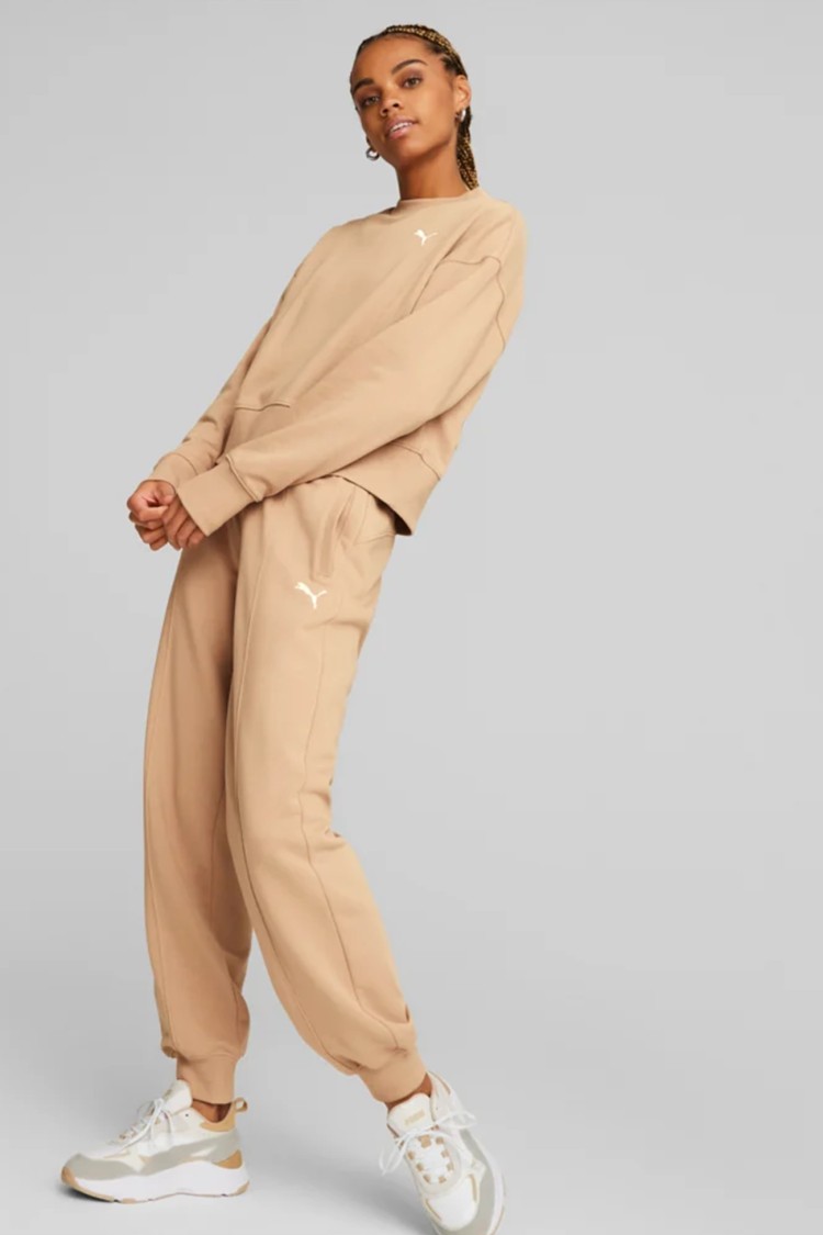 Толстовка жіноча Puma HER Crew бежева 67310989 изображение 5