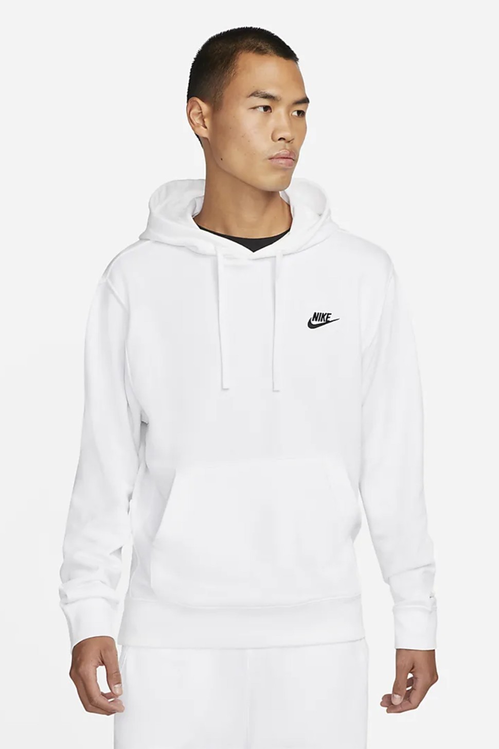 Толстовка чоловіча Nike M NSW CLUB HOODIE PO FT біла CZ7857-100 — фото 2