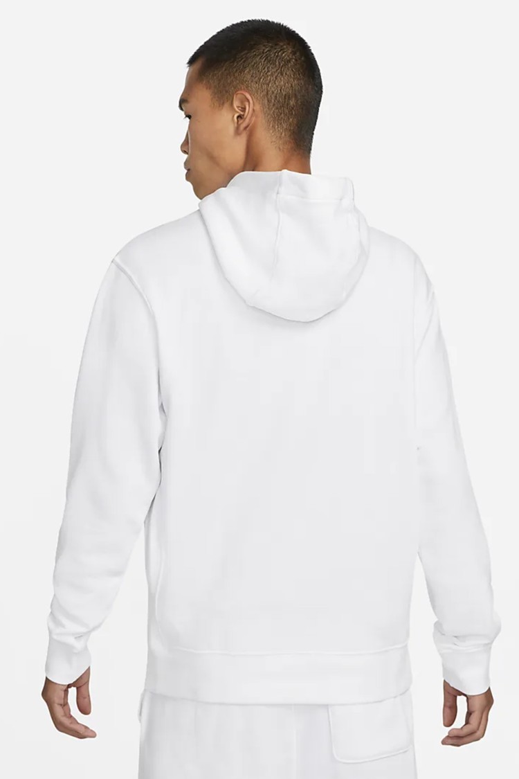 Толстовка чоловіча Nike M NSW CLUB HOODIE PO FT біла CZ7857-100 изображение 3