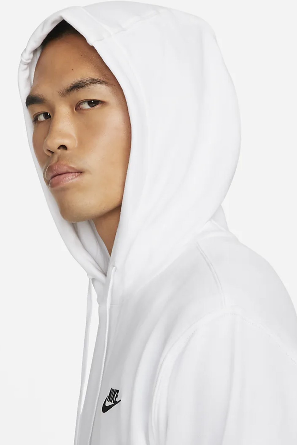Толстовка чоловіча Nike M NSW CLUB HOODIE PO FT біла CZ7857-100 — фото 5