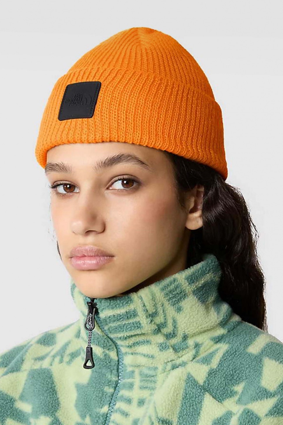 Шапка  The North Face EXPLORE BEANIE оранжевая NF0A55KCI0M1 — фото 4