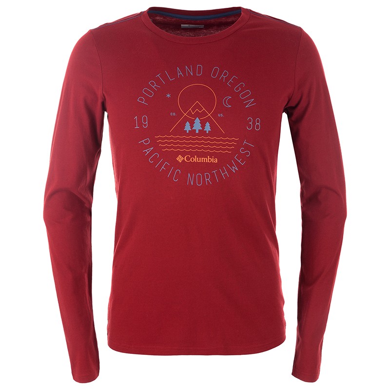 Футболка мужская Columbia MILL CREEK красная 1804031-611 изображение 1