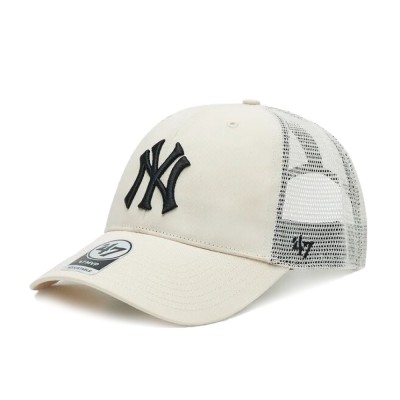 Кепка 47 Brand MLB NEW YORK YANKEES BRANSON бежевая BRANS17CTP-NTB