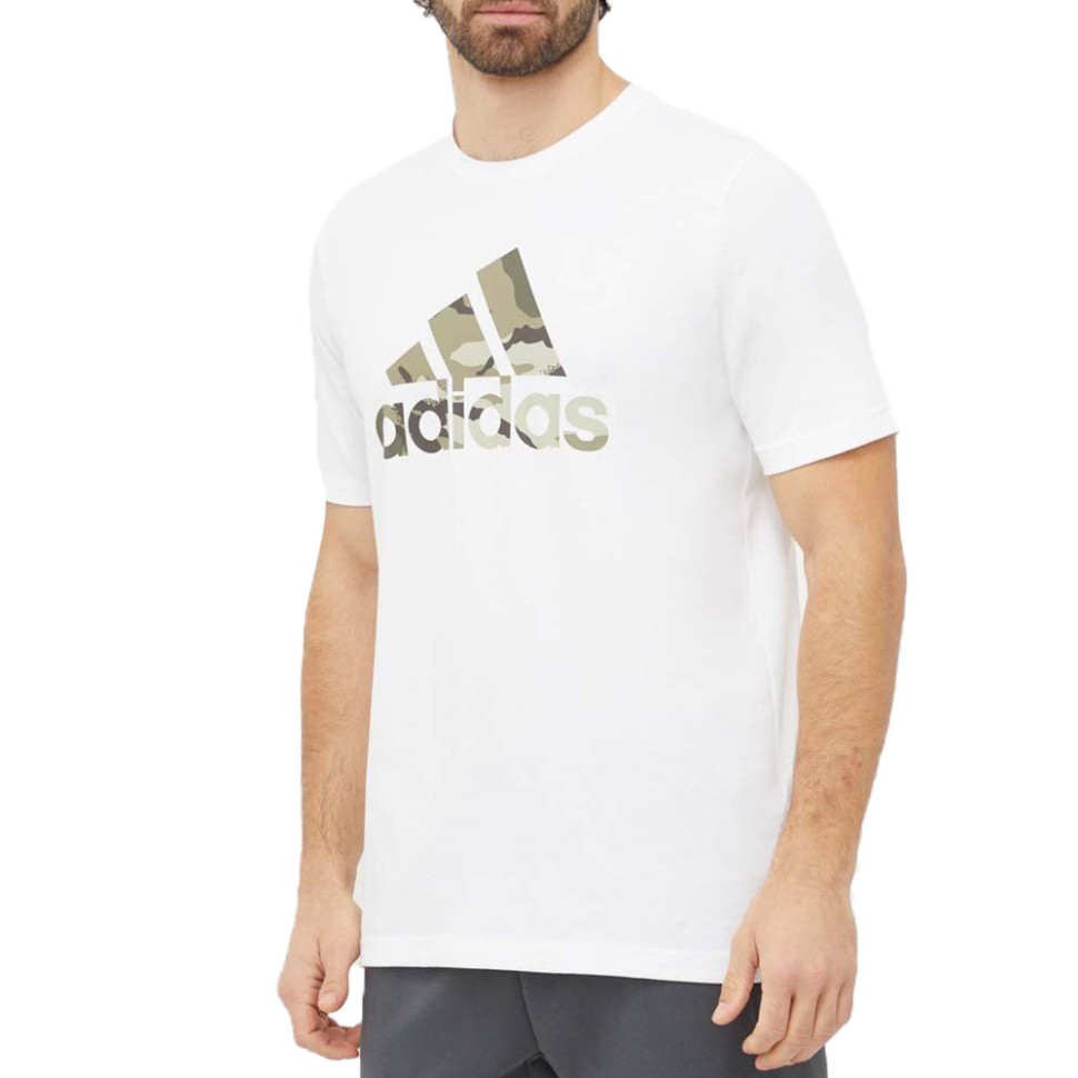 Футболка чоловіча Adidas M CAMO G T 1 біла IN6472 — фото 1