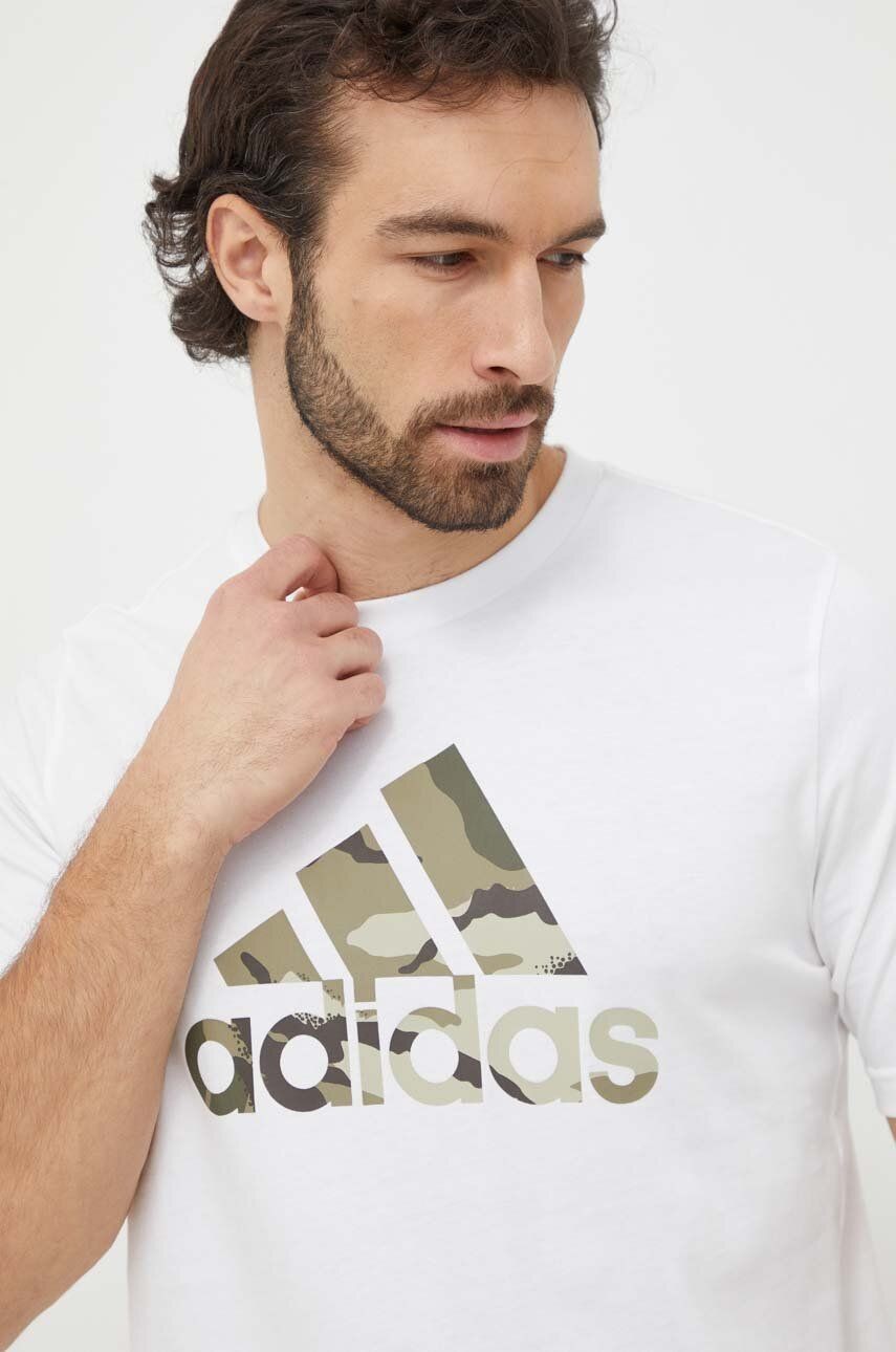 Футболка чоловіча Adidas M CAMO G T 1 біла IN6472 изображение 5