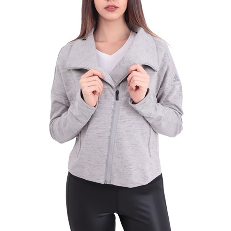 Толстовка женская Adidas HEARTRACER серая CZ2914 изображение 2