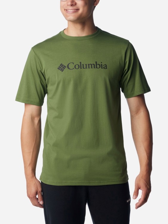 Футболка мужская Columbia CSC BASIC LOGO™ SHORT SLEEVE зеленая 1680051-351 изображение 2