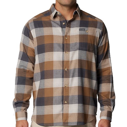 Рубашка мужская Columbia Cornell Woods™ Flannel Long Sleeve Shirt бежевая 1617951-278 изображение 1