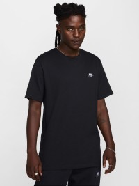 Футболка чоловіча Nike M NSW CLUB DT TEE чорна FD1184-013 изображение 2