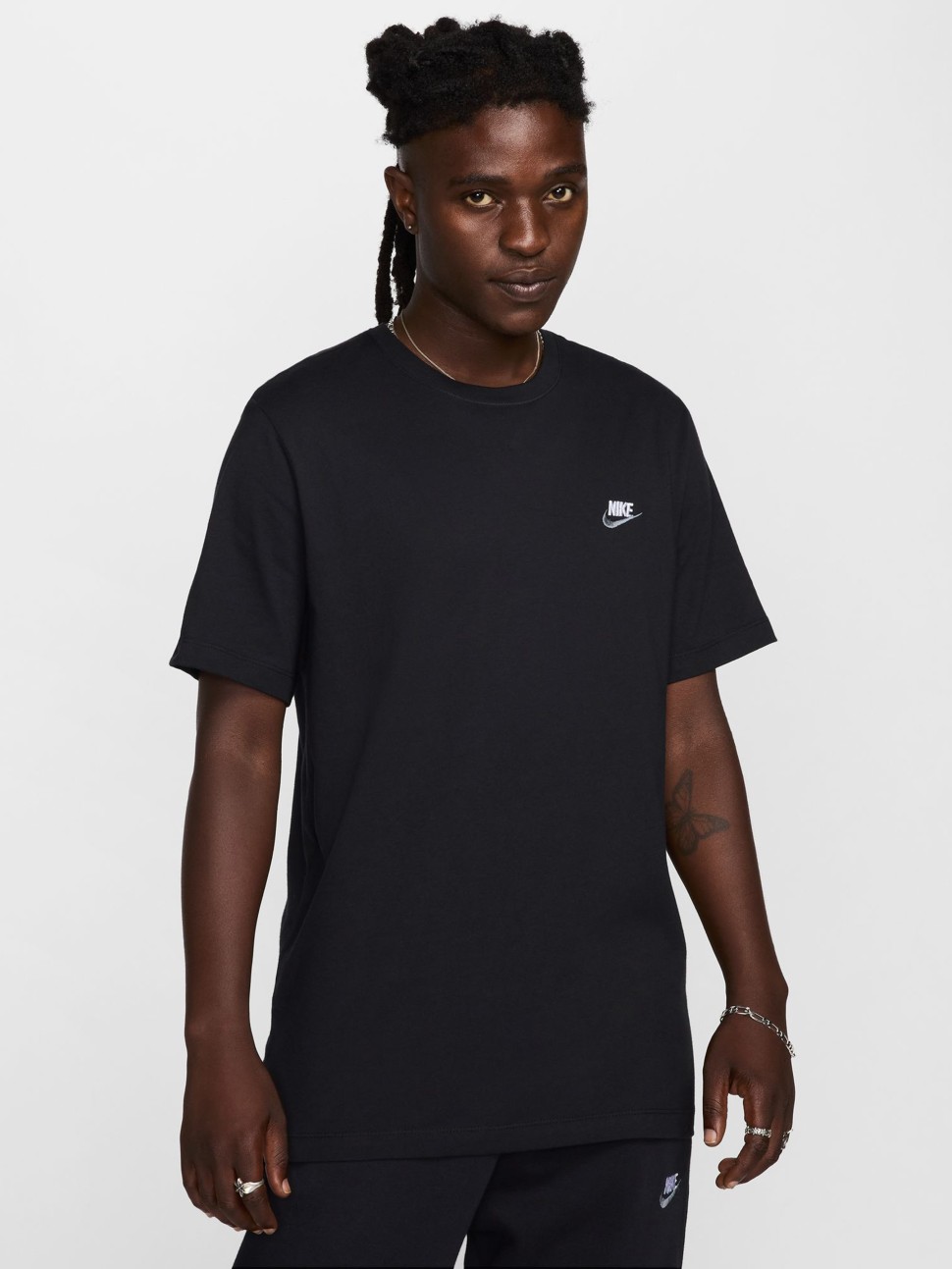 Футболка чоловіча Nike M NSW CLUB DT TEE чорна FD1184-013 — фото 2