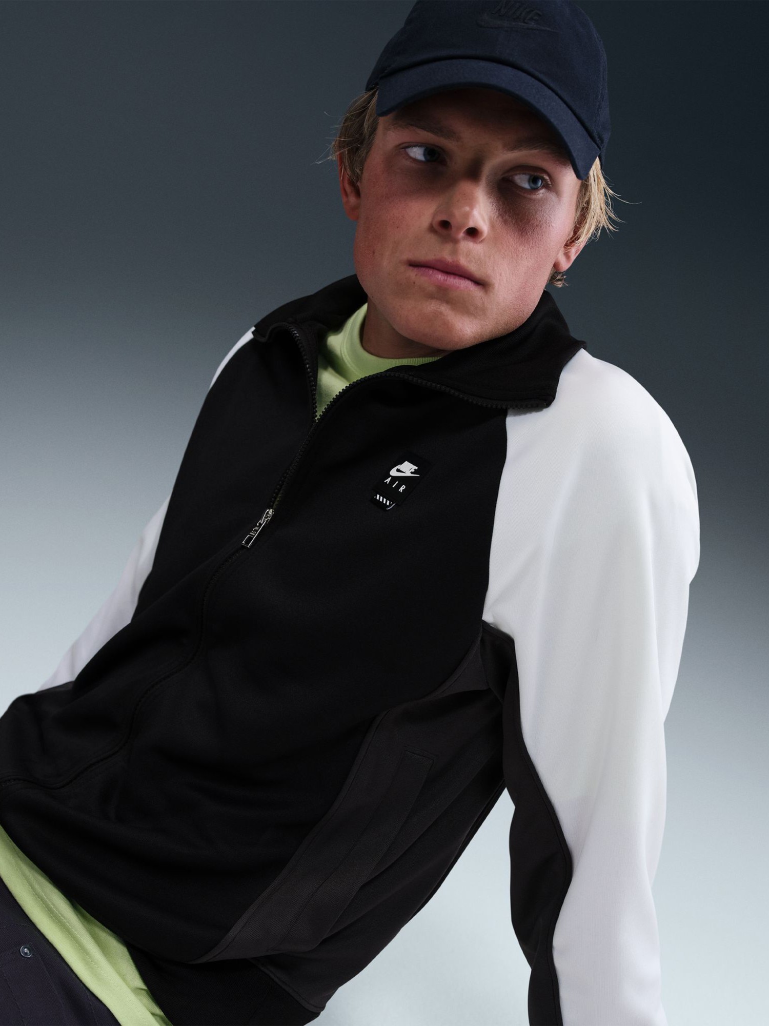 Толстовка мужская Nike M AIR PK FZ JKT черная IB2145-010 изображение 4