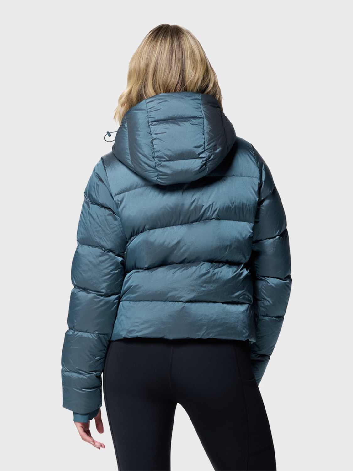 Куртка жіноча Columbia Amaze Puff™ Hooded Jacket бірюзова 2133711-429 изображение 4