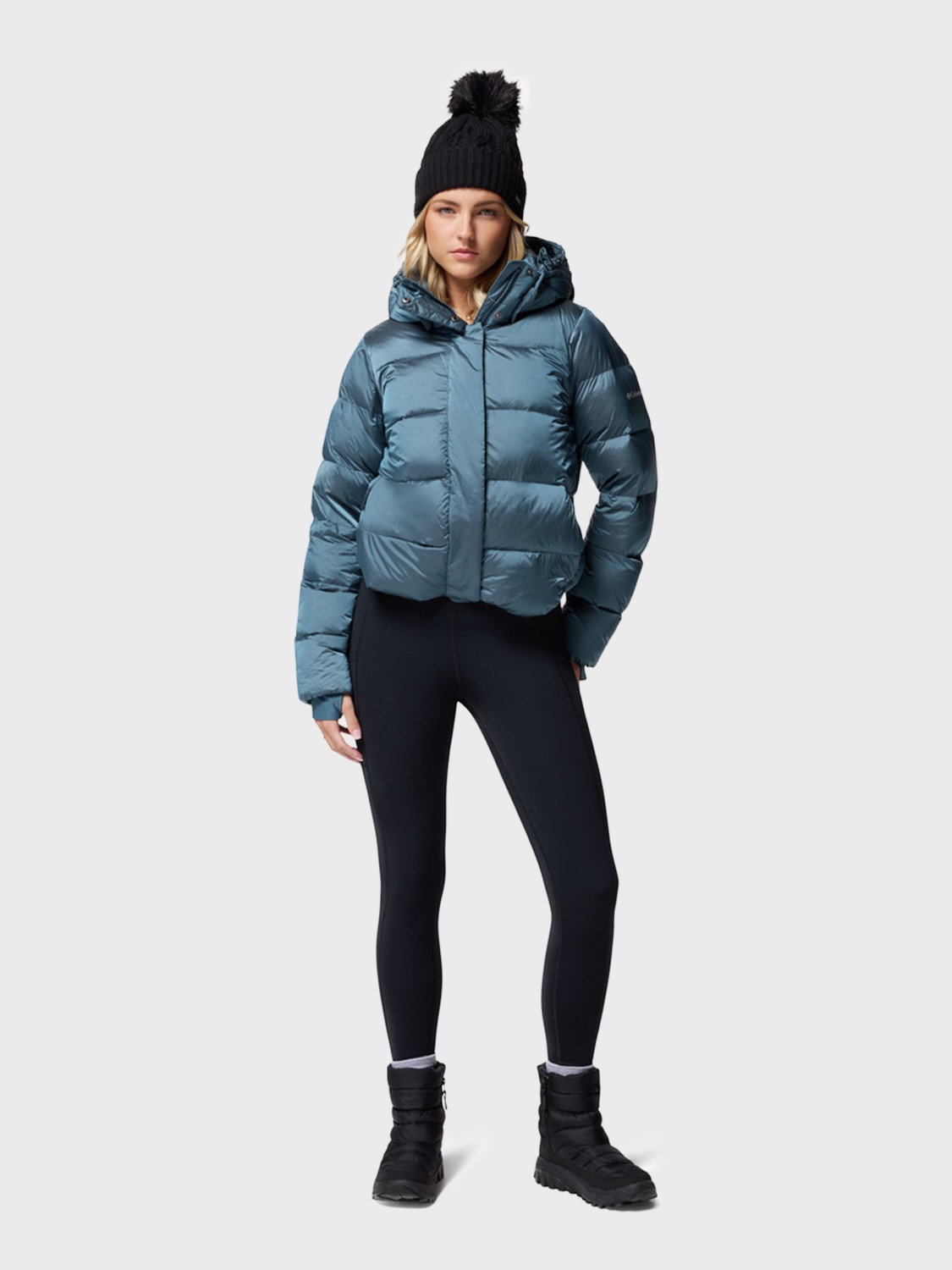 Куртка жіноча Columbia Amaze Puff™ Hooded Jacket бірюзова 2133711-429 изображение 9