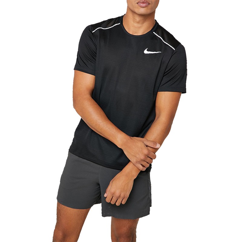 Футболка мужская Nike Dry Miler Top черная AJ7565-010 — фото 2