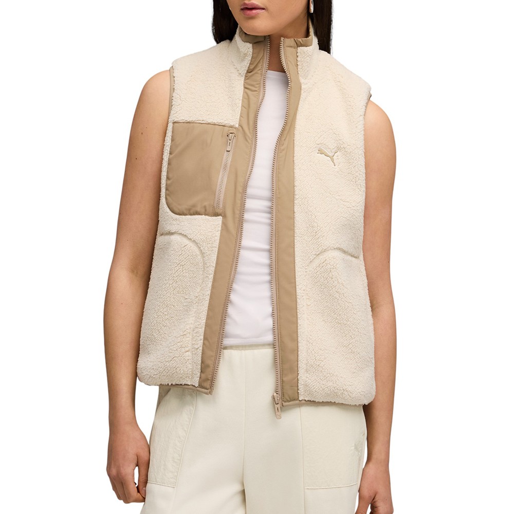 Жилет женский Puma Reversible Sherpa Vest бежевый 68838887