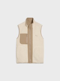 Жилет жіночий Puma Reversible Sherpa Vest молочний 68838887 изображение 5