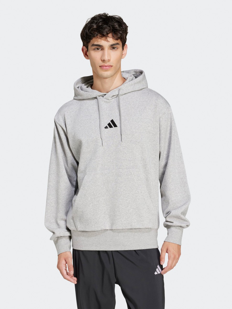 Толстовка чоловіча Adidas M FEELCOZY HD сіра JE3809 — фото 2