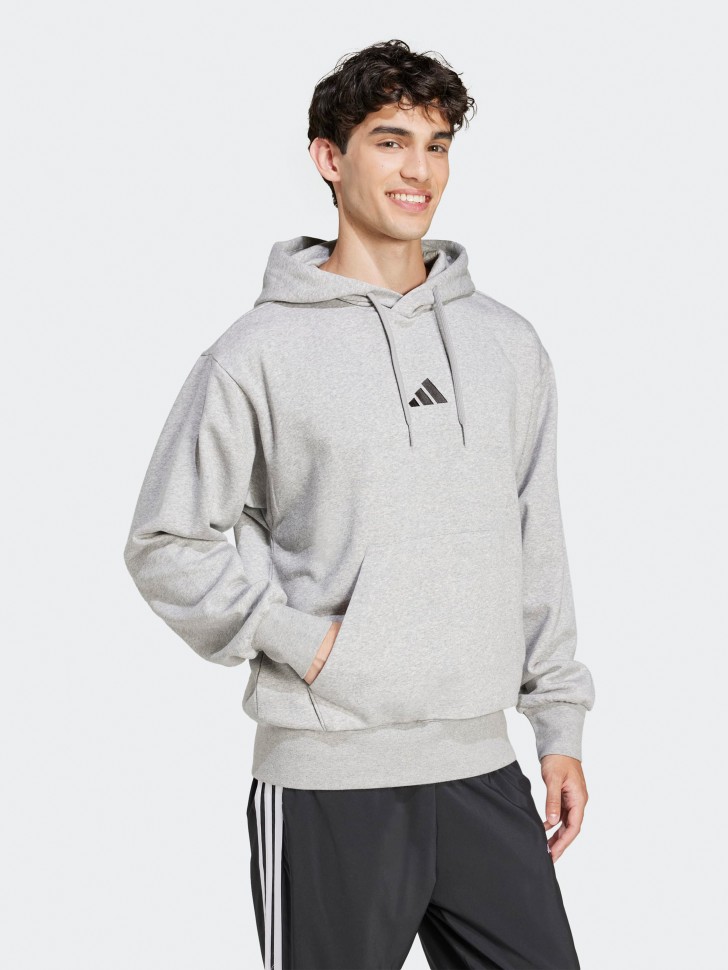 Толстовка мужская Adidas M FEELCOZY HD серая JE3809 изображение 4
