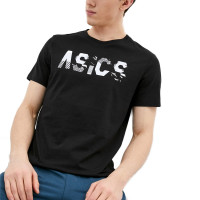 Футболка мужская Asics Seasonal Logo Tee черная 2031C157-001 изображение 1