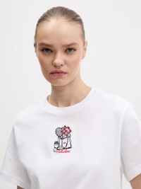 Футболка женская Adidas MINI EMB T белая KA5090 изображение 3