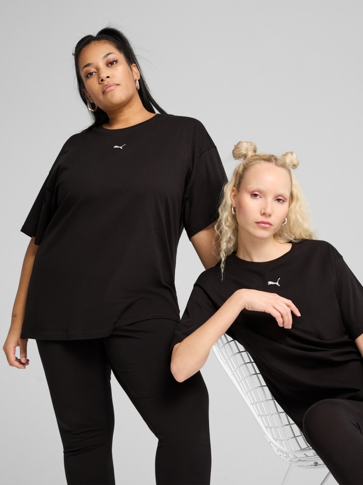 Футболка женская Puma ESS Relaxed Tee черная 68497101 изображение 3