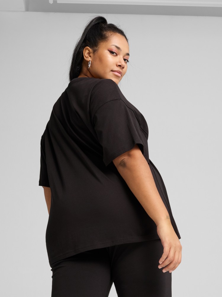 Футболка женская Puma ESS Relaxed Tee черная 68497101 изображение 5