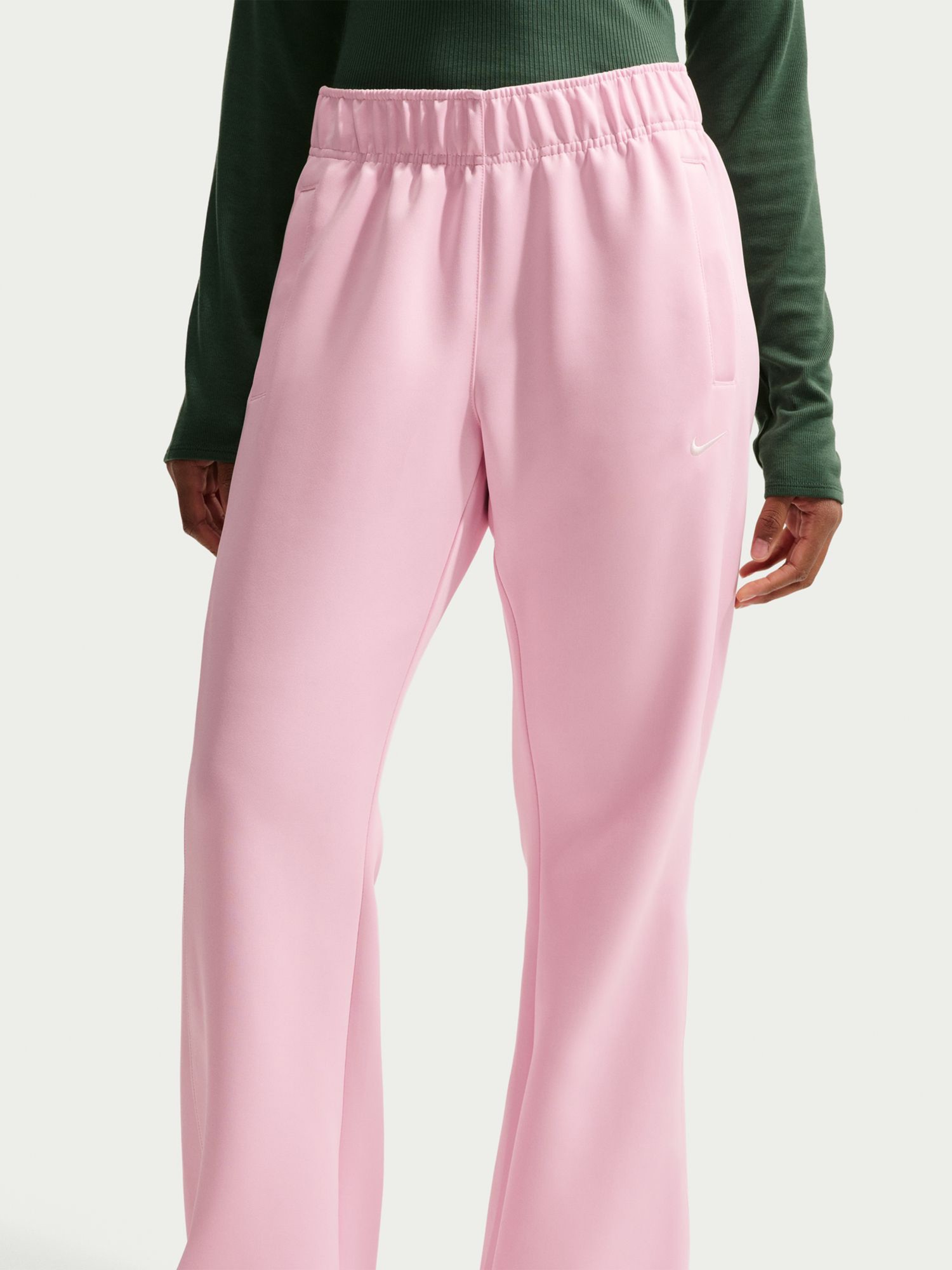 Брюки женские Nike W NSW NK WR MR POLY KNIT PNT розовые HJ1016-663 изображение 3