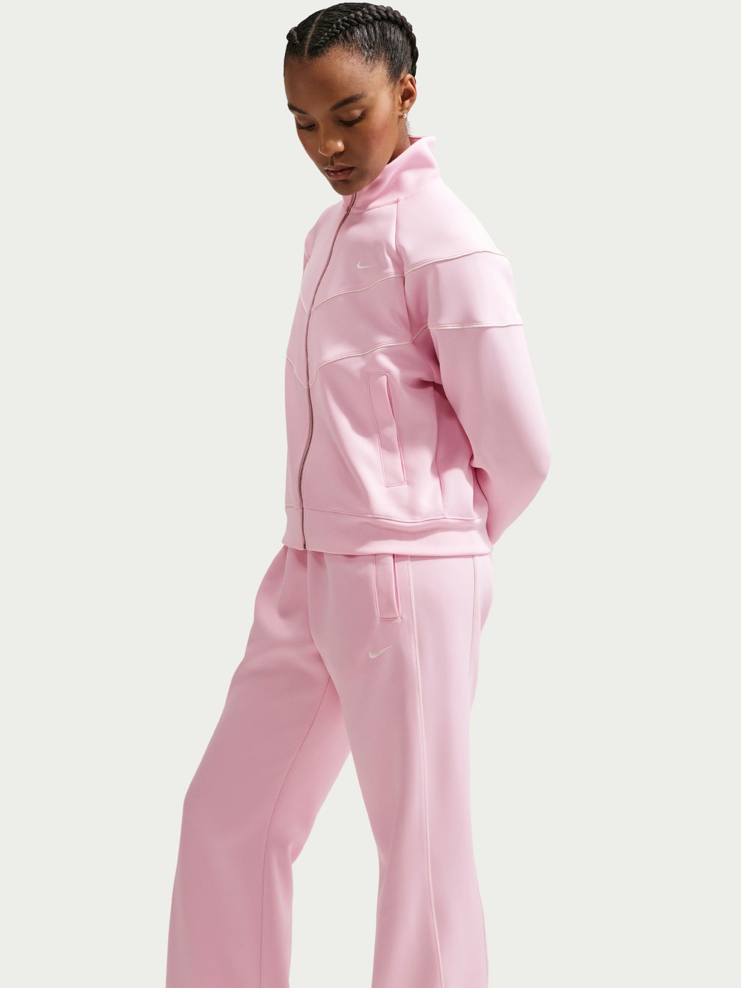 Брюки женские Nike W NSW NK WR MR POLY KNIT PNT розовые HJ1016-663 изображение 5