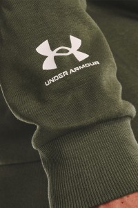 Чоловіча толстовка Under Armour Ua Rival Flc Camo Script Crw зелена 1366306-390 изображение 4