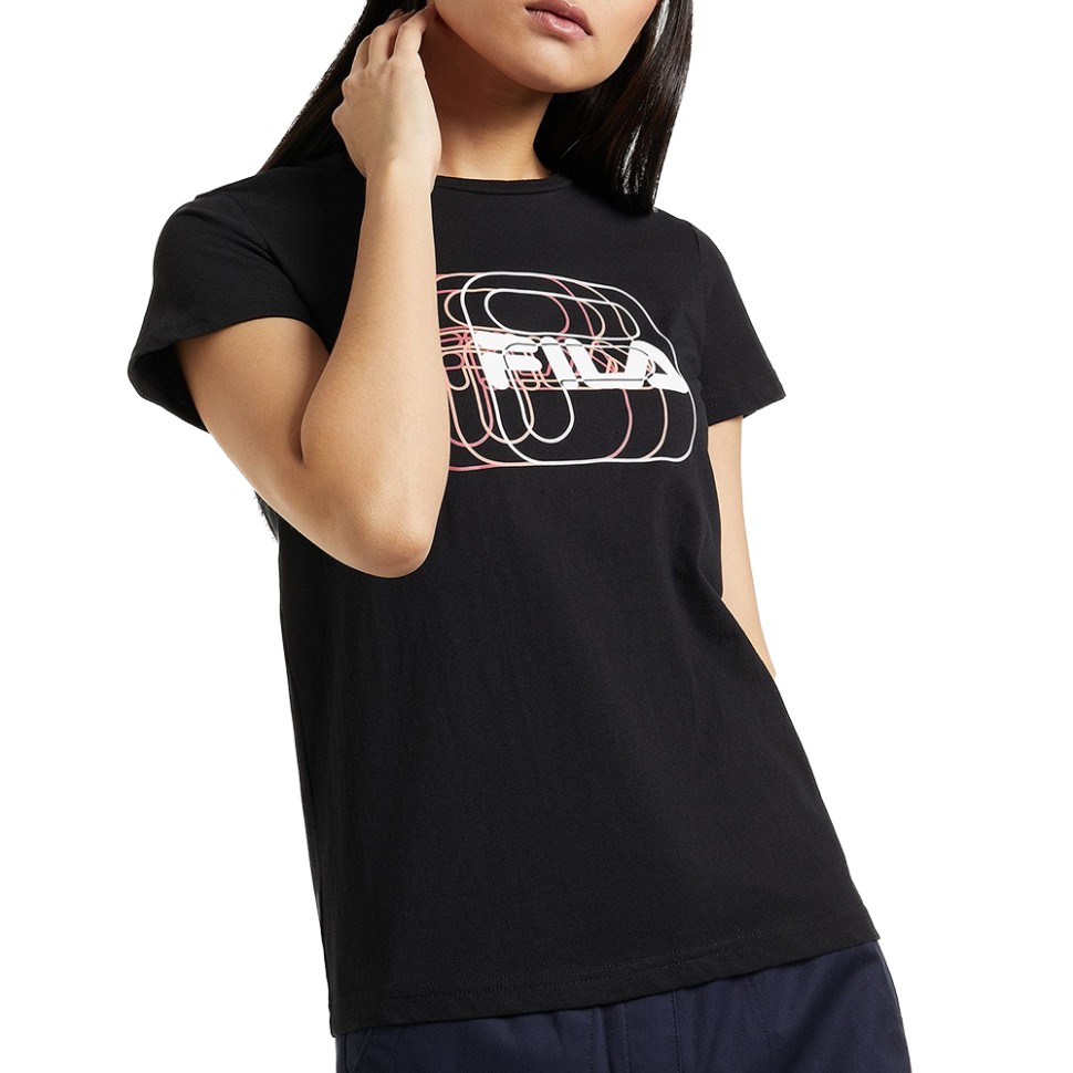 Футболка жіноча Fila чорна 113361-99 — фото 1