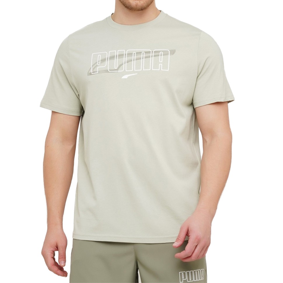 Футболка мужская Puma Rebel Tee бежевая 58573874 изображение 1