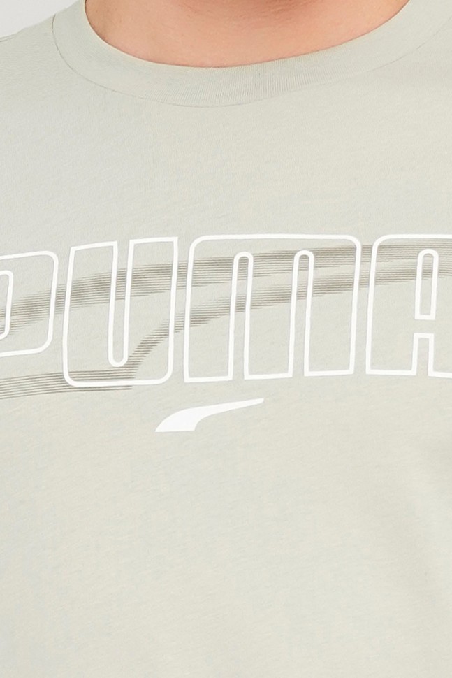 Футболка мужская Puma Rebel Tee бежевая 58573874 изображение 4