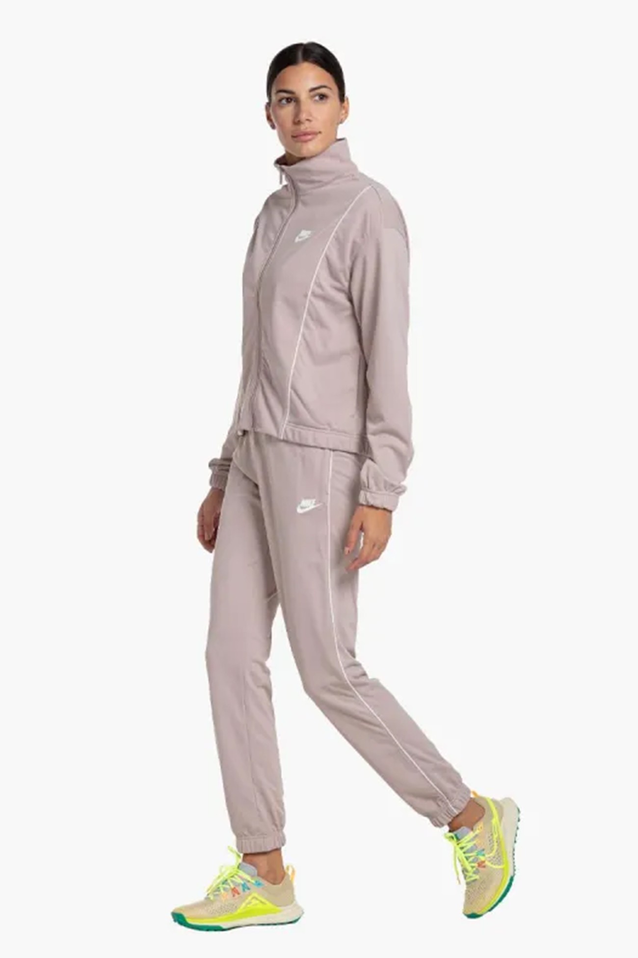 Костюм женский Nike W NSW ESSNTL PQE TRK SUIT бежевый DD5860-272 изображение 2