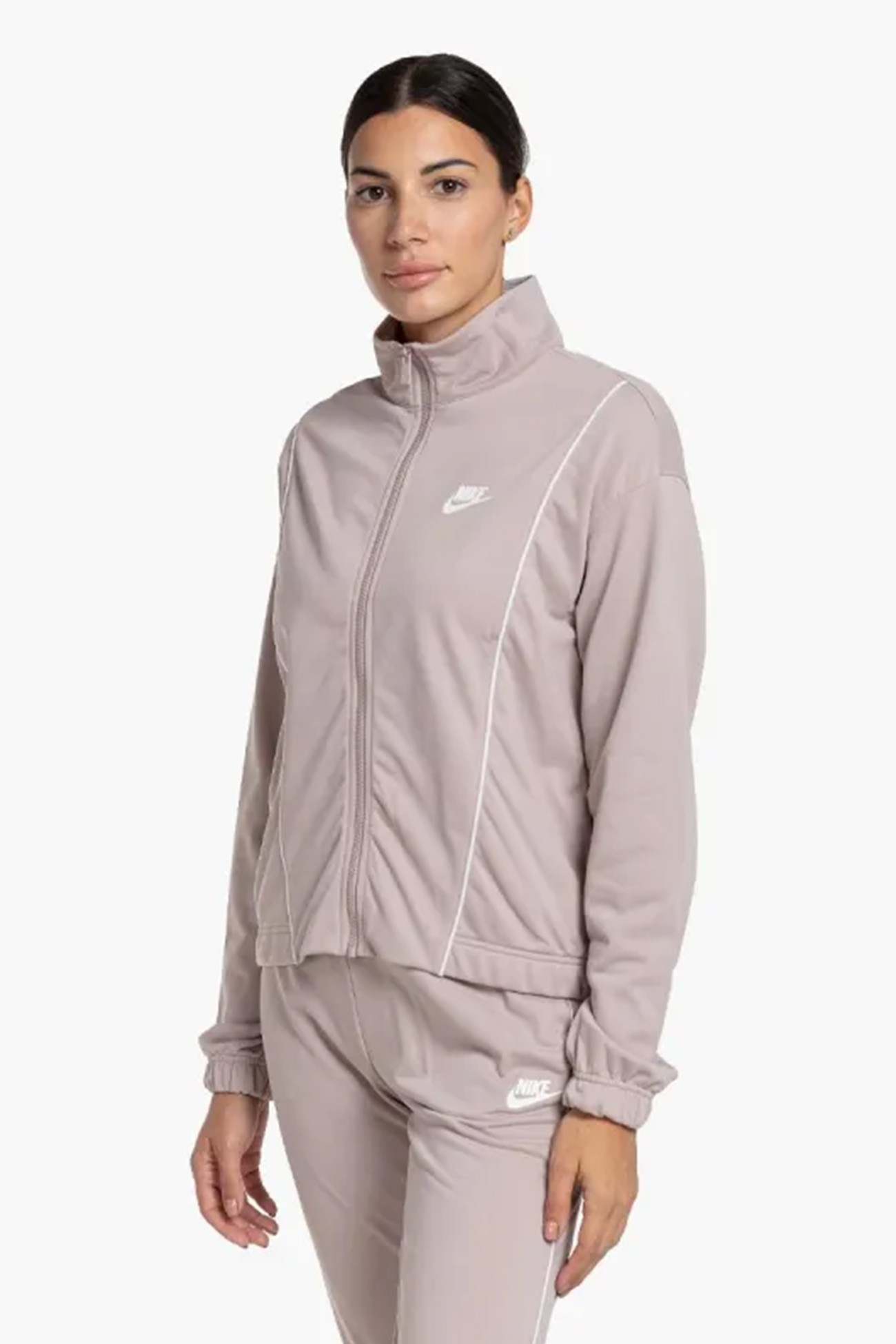 Костюм женский Nike W NSW ESSNTL PQE TRK SUIT бежевый DD5860-272 изображение 3
