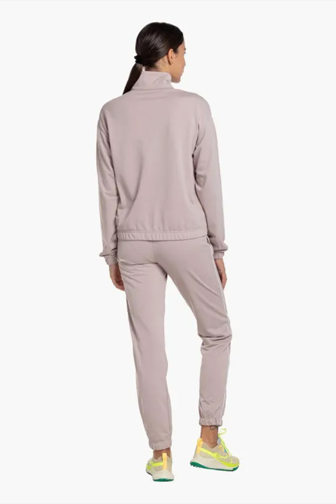 Костюм женский Nike W NSW ESSNTL PQE TRK SUIT бежевый DD5860-272 изображение 5