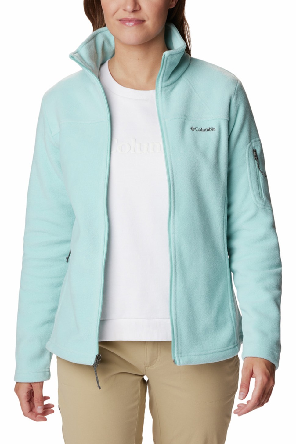 Джемпер жіночий Columbia Fast Trek™ II Jacket м'ятний 1465351-321 — фото 2