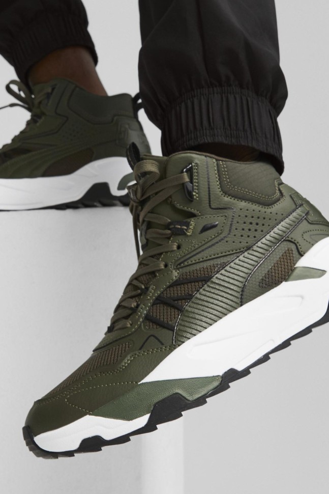 Черевики чоловічі Puma Trinity Mid Hybrid хакі 39232702 изображение 5