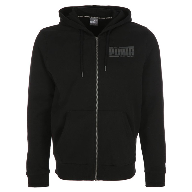 Толстовка мужская Puma ATHLETICS FZ FL черная 85231801 — Sport City Толстовка мужская Puma ATHLETICS FZ FL черная 85231801