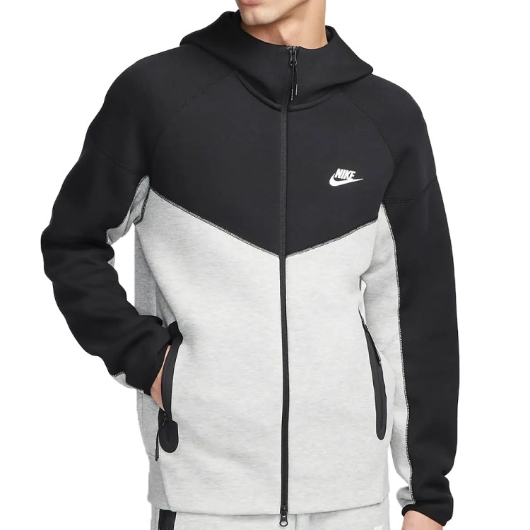 Толстовка мужская Nike M NK TCH FLC FZ WR HOODIE серая FB7921-064 изображение 7