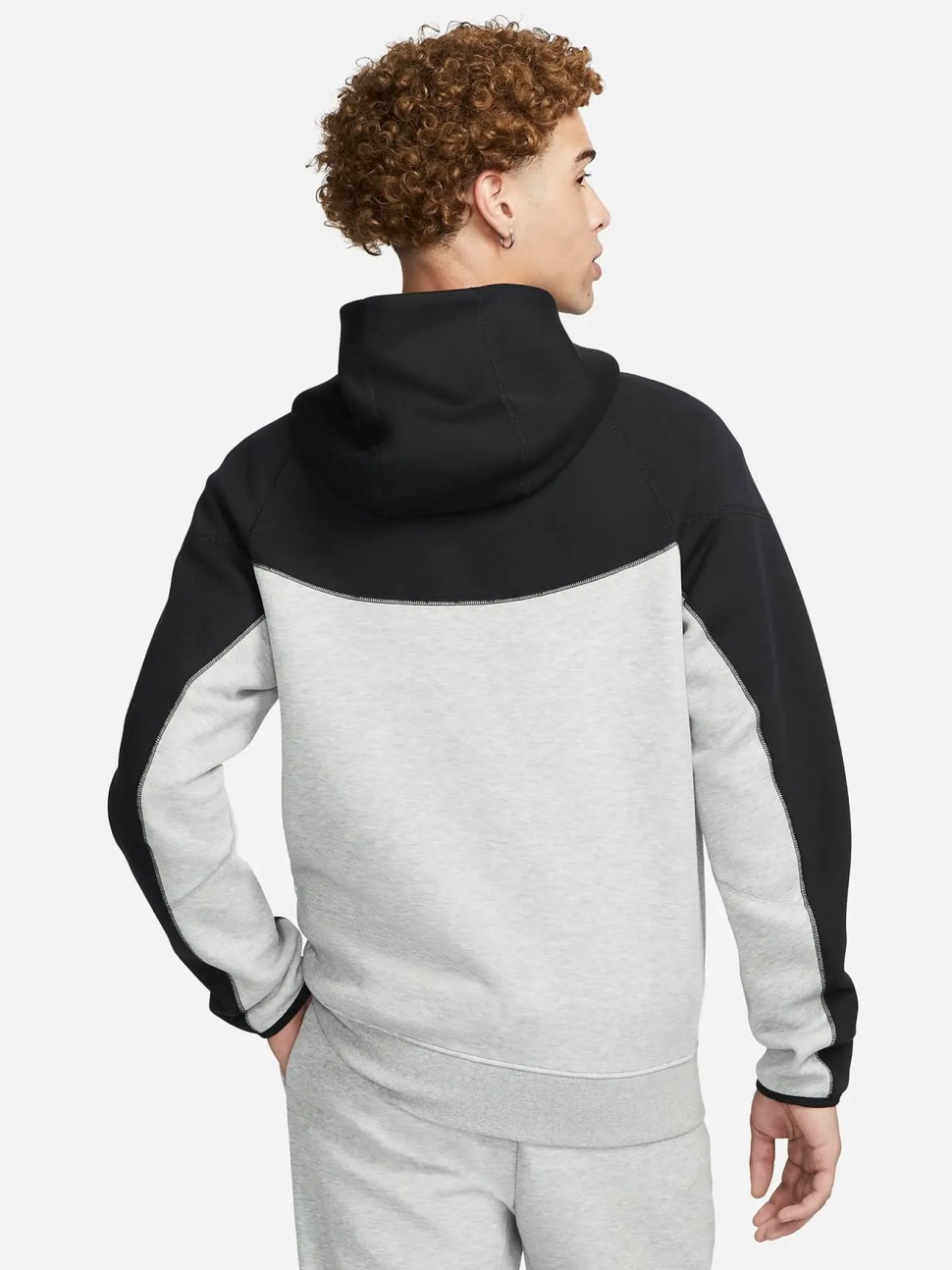Толстовка чоловіча Nike M NK TCH FLC FZ WR HOODIE сіра FB7921-064 — фото 9