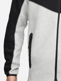 Толстовка мужская Nike M NK TCH FLC FZ WR HOODIE серая FB7921-064 изображение 11