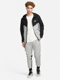 Толстовка мужская Nike M NK TCH FLC FZ WR HOODIE серая FB7921-064 изображение 12