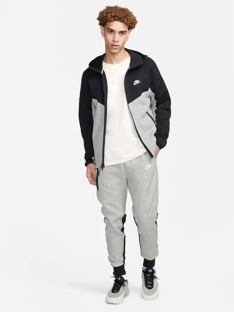 Толстовка мужская Nike M NK TCH FLC FZ WR HOODIE серая FB7921-064 изображение 12
