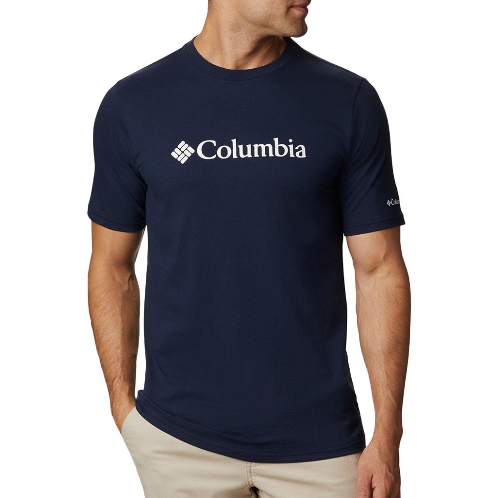 Футболка чоловіча Columbia CSC BASIC LOGO™ SHORT SLEEVE синя 1680051-467 — фото 1