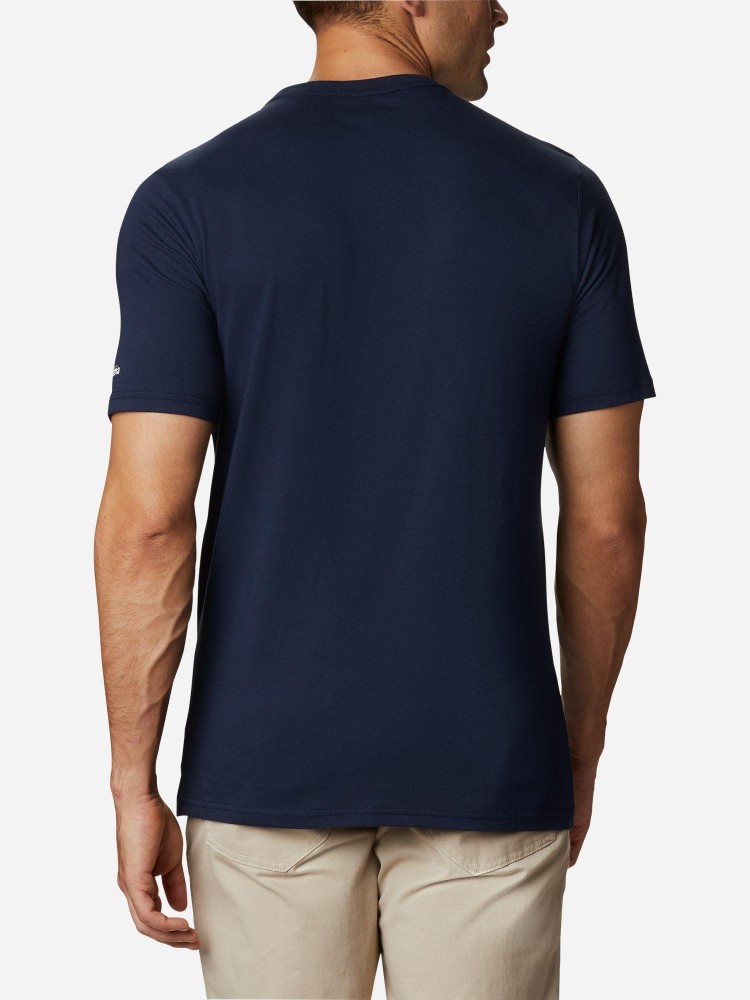 Футболка мужская Columbia CSC BASIC LOGO™ SHORT SLEEVE синяя 1680051-467 изображение 4